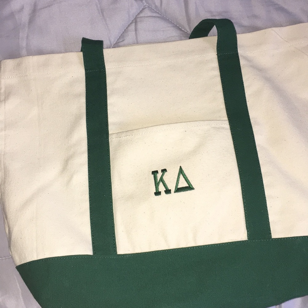 Kappa Delta canvas tote bag